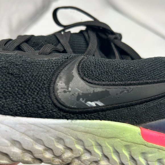 NIKE Epic React Flyknit 2 Pixel Running Shoes Sneakers- BQ8928-003- Men'… - Picture 9 of 12